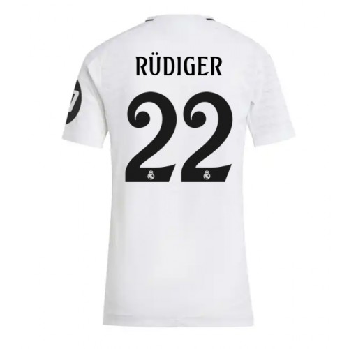 Ženski Nogometni dresi Real Madrid Antonio Rudiger #22 Domači 2024-25 Kratek Rokav